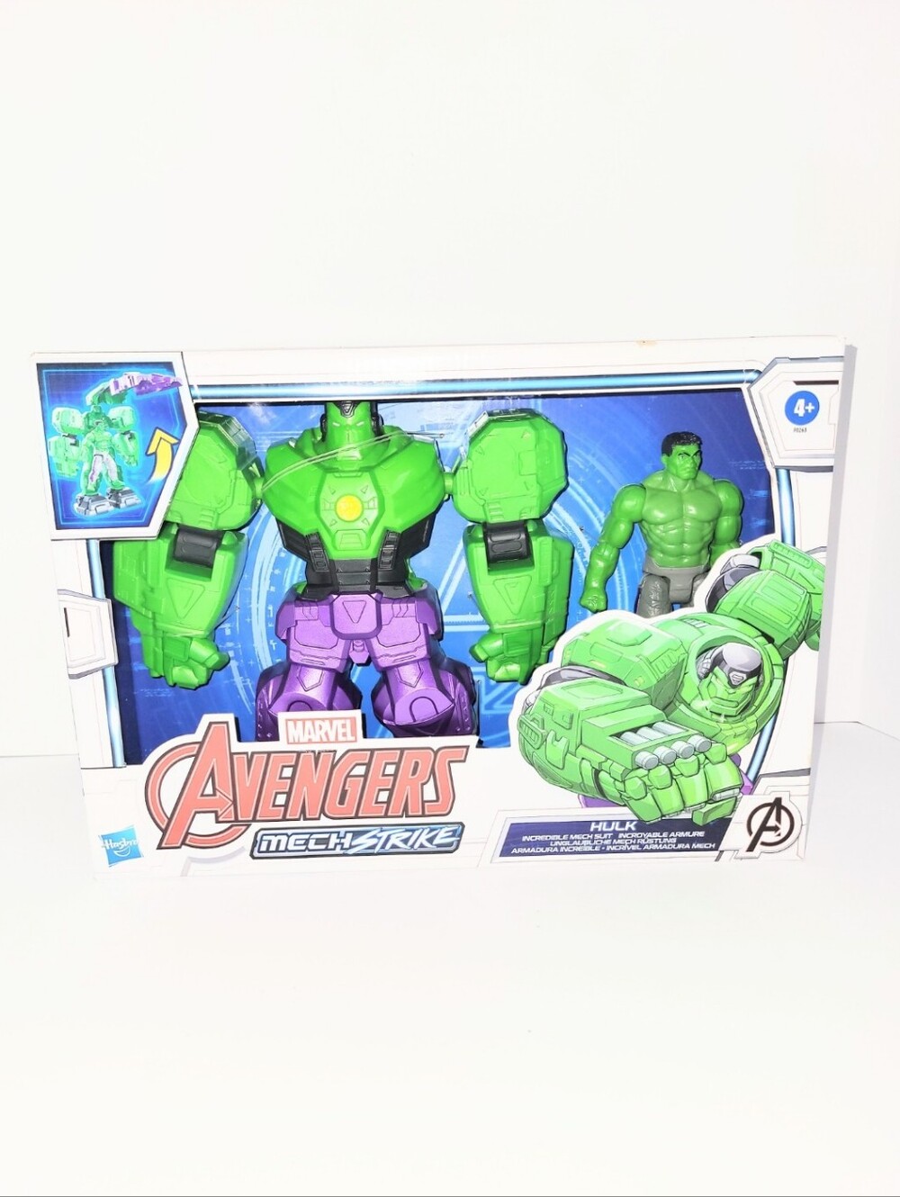 NIB Marvel Avengers Mech Strike Incredible Hulk Mech Suit Action Figure 8 Inch